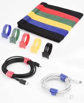 Organizador de cabos GRODOE Colorful Cord 120PCS Alça de cabo de 15 cm