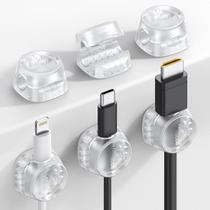 Organizador de cabos Lamicall Clear Desktop Cord Management, pacote com 6