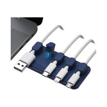 Organizador de Cabos Magnético Autoadesivo para Mesa - Suporte para Fios e Cabos USB