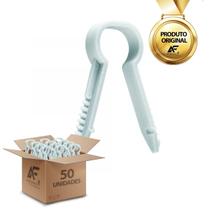 Organizador De Cabos Para Rodapé E Parede 6mm Branco 50un