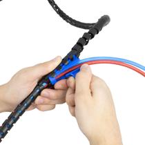 Organizador de Cabos Rápido Reutilizável tipo Zíper 15mm Helawrap c/ 2 Metros Preto HWPP16 - Hellermann Tyton