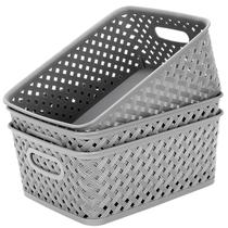 Organizador de caixas de armazenamento MaxGear Organization, 3 pacotes, cinza Organizador de caixas de armazenamento MaxGear Organization, 3 pacotes, cinza