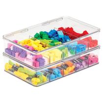 Organizador de caixas de brinquedos MDesign Ligne Collection, pacote com 5 seções e 2 Organizador de caixas de brinquedos MDesign Ligne Collection, pacote com 5 seções e 2