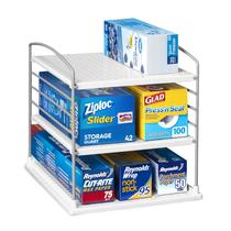 Organizador de caixas YouCopia UpSpace ajustável para embrulhar em papel alumínio Organizador de caixas YouCopia UpSpace ajustável para embrulhar em papel alumínio
