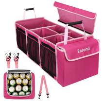 Organizador de Cajuela EAROND Plegable con Bolsa Térmica Rosa Organizador de Cajuela EAROND Plegable con Bolsa Térmica Rosa