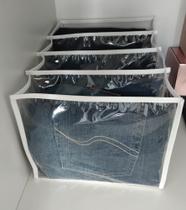 Organizador de Calça Jeans Colmeia em pvc Cristal (3 peças) Organizador de Calça Jeans Colmeia em pvc Cristal (3 peças)