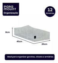 Organizador De Camiseta Cuecas Meias E Gravatas 12 Nichos