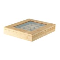 Organizador de Cápsula Sense Bambu 24 Divisórias 30 x 25 x 5,5 cm Ou
