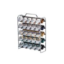 Organizador de capsulas de cafe prata capacidade 32 capsulas