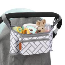Organizador de carrinho de criança Acccmor Universal com bolsa de telefone removível Organizador de carrinho de criança Acccmor Universal com bolsa de telefone removível
