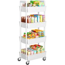 Organizador de carrinho giratório Pipishell PIUC15W 4 camadas branco Organizador de carrinho giratório Pipishell PIUC15W 4 camadas branco