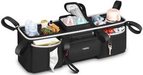 Organizador de carrinho YOREPEK Double com refrigerador removível Organizador de carrinho YOREPEK Double com refrigerador removível