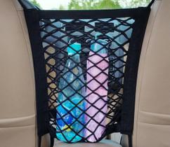 Organizador de Carro com Rede Elástica de Assento Suporte de Bolsa e Barreira Pet entre Bancos 30cm Organizador de Carro com Rede Elástica de Assento Suporte de Bolsa e Barreira Pet entre Bancos 30cm