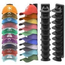 Organizador de chapéus HeQe para bonés de beisebol, pacote com 2, preto Organizador de chapéus HeQe para bonés de beisebol, pacote com 2, preto