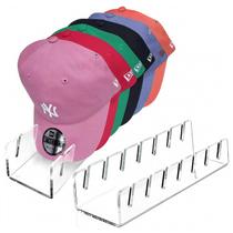 Organizador de chapéus: suporte acrílico CHENYAOAI para 14 bonés x2 Organizador de chapéus: suporte acrílico CHENYAOAI para 14 bonés x2