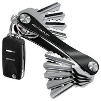 Organizador de chaves KeySmart Suporte compacto para 14 chaves - preto