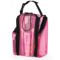 Organizador de chuveiro Cosmos Mesh, portátil, de secagem rápida, rosa quente