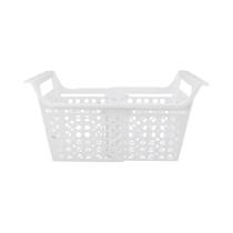 Organizador De Congelador Grande Expansível Com Alça, Cesta De Armazenamento De Cozinha Em PP