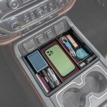 Organizador de console central JKCOVER compatível com Chevy Silverado/GMC Sierra 2014-2018 1500/2500/3500HD Organizador de console central JKCOVER compatível com Chevy Silverado/GMC Sierra 2014-2018 1500/2500/3500HD