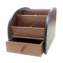 Organizador de controle remoto para caixa de armazenamento de mesa HeBen1028 Wood
