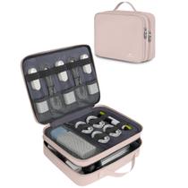 Organizador de cordão de viagem MATEIN para mulheres com alça rosa macio