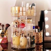 Organizador De Cosmético Acrílico Giratório 360º 3 Andares Organizador de Banheiro Organizador de Pia