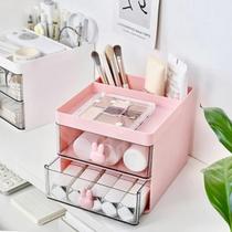 Organizador De Cosmético e Maquiagem De mesa Porta Maquiagem Para Escritorio Porta Treco Multiuso Com 2 Gavetas decoração coelho Dia dos Namorados - Click&Compre