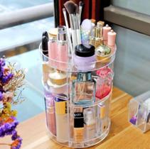 Organizador De Cosmético Maquiagem Acrílico Giratório 360º GRAUS A854 Organizador De Cosmético Maquiagem Acrílico Giratório 360º GRAUS A854