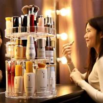 Organizador De Cosmético Maquiagem Acrílico Giratório 360º Organizador De Cosmético Maquiagem Acrílico Giratório 360º