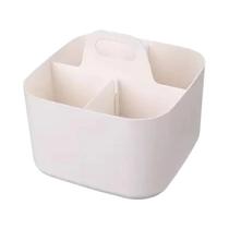 Organizador De Cosméticos Portátil Para Mesa, Suporte Para Canetas E Marcadores Com Alça, Recipiente