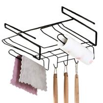 Organizador De Cozinha Aramado Em Aço Galvanizado Instalação Sem Furos Suspenso