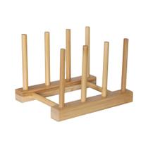 Organizador De Cozinha De Bambu 2024 DIY Armário De Madeira Suporte Para Pratos Suporte Para Pratos