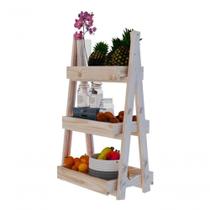 Organizador De Cozinha Triplo Pinus Fruteira Multiuso Organizador De Cozinha Triplo Pinus Fruteira Multiuso
