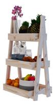 Organizador de cozinha Triplo Pinus Fruteira Multiuso Organizador de cozinha Triplo Pinus Fruteira Multiuso