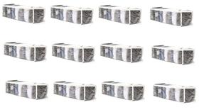 Organizador de Cristal Transparente p/ Calcinhas - Meias - Cuecas - Body pequenos com 12 unidades