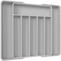 Organizador de Cubiertos Aujen Expandible Ajustable Grande Gris