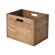 Organizador de cubos de armazenamento KIRIGEN Wood Cuddy Retangular C26-DBR
