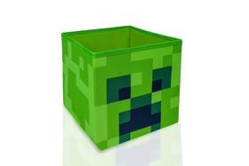 Organizador de cubos de armazenamento Minecraft Creeper, caixa quadrada de 25 cm