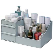 Organizador de cuidados com a pele POFUOT Makeup Desk com gavetas e suporte Organizador de cuidados com a pele POFUOT Makeup Desk com gavetas e suporte
