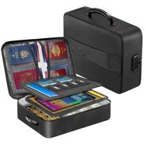 Organizador de documentos à prova de fogo e com trava HECHN 38x28x10 cm Organizador de documentos à prova de fogo e com trava HECHN 38x28x10 cm