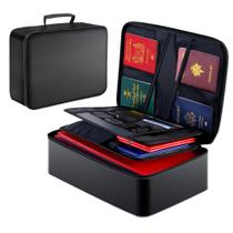 Organizador de documentos à prova de fogo GIANTLUMI 5200F com fechadura de 8 camadas Organizador de documentos à prova de fogo GIANTLUMI 5200F com fechadura de 8 camadas