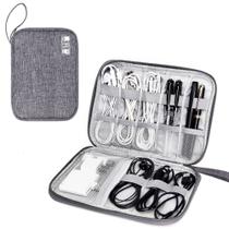Organizador de eletrônicos de viagem SELLYFELLY Portable Grey Organizador de eletrônicos de viagem SELLYFELLY Portable Grey
