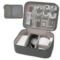 Organizador de eletrônicos Miavers Travel Cord impermeável cinza
