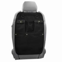 Organizador de encosto de assento de carro BEATUNEE preto com vários bolsos Organizador de encosto de assento de carro BEATUNEE preto com vários bolsos