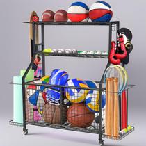 Organizador de equipamentos esportivos LALA IKAI com rack de armazenamento de bolas