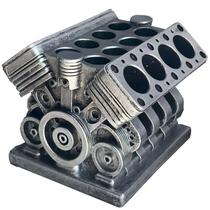 Organizador de Escritorio en Resina Modelo Motor V8 para Sujetapapeles y Lapiceros