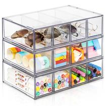 Organizador de Escritorio FODIENS con 12 Cajones Apilables, Pack de 3 Organizador de Escritorio FODIENS con 12 Cajones Apilables, Pack de 3
