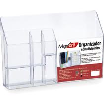 Organizador de escritório office com divisórias cristal - GNA