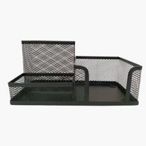 Organizador de Escritório PRETO, Lixeira Aramada, Porta Caneta Lápis, Bandeja Porta Papel, Organizador de Mesa, Arquivo