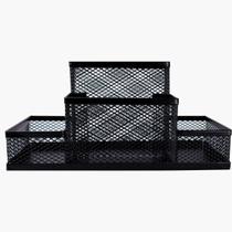 Organizador de Escritório PRETO, Lixeira Aramada, Porta Caneta Lápis, Bandeja Porta Papel, Organizador de Mesa, Arquivo Organizador de Escritório PRETO, Lixeira Aramada, Porta Caneta Lápis, Bandeja Porta Papel, Organizador de Mesa, Arquivo